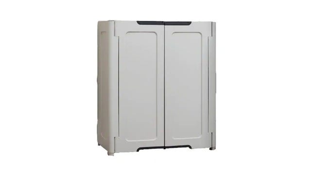 HDX gray storage cabinet