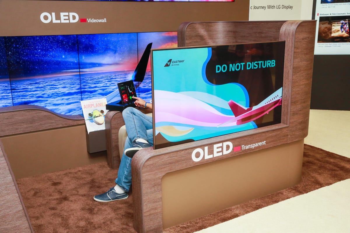 LG Display OLED transparent First Class Travel