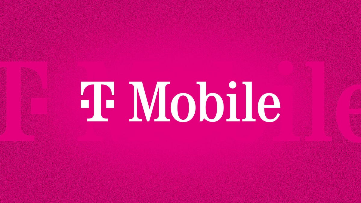T-Mobile logo on a maroon background