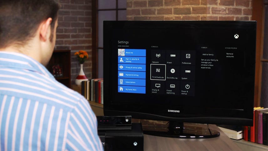 Configure your TV and cable box settings on the Xbox One