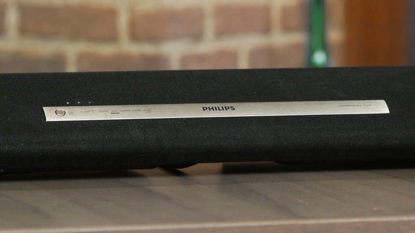 The Philips HTL5120 is an ultrasleek budget sound bar with a wide sound