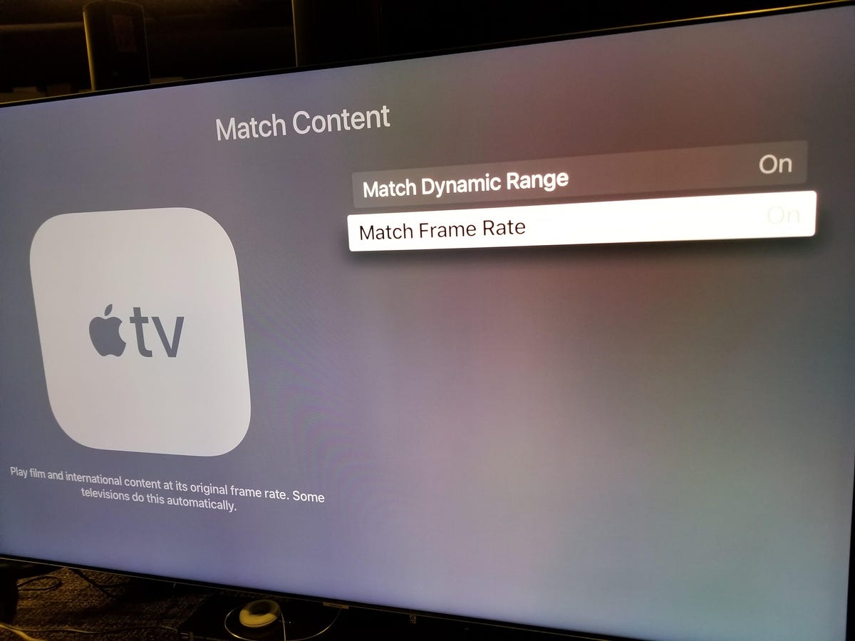 Apple TV 4K HDR match dynamic range