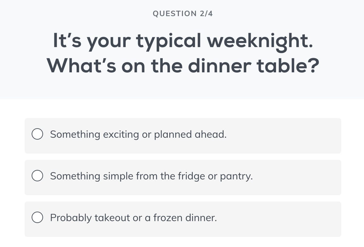 home chef quiz question