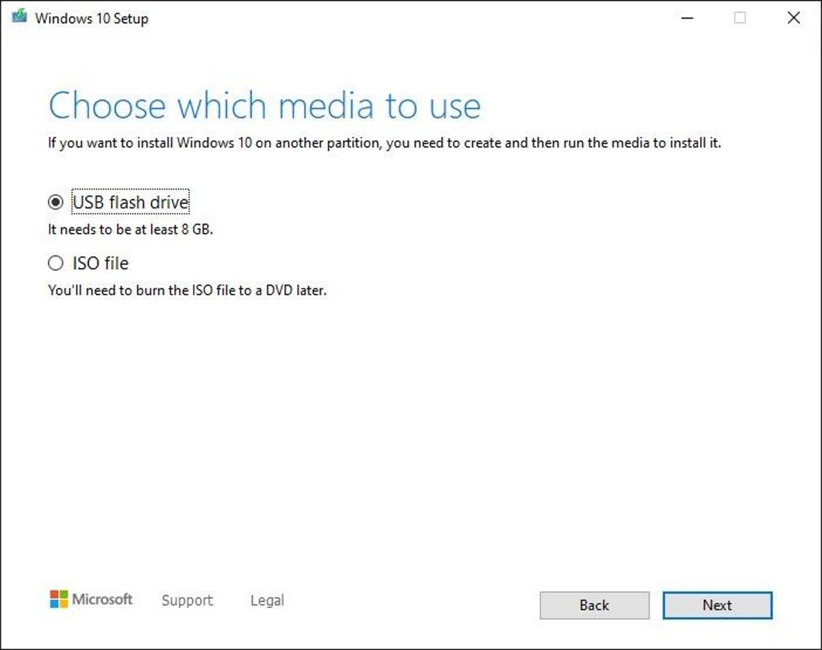 Betydelig Lav aftensmad fodbold How to create a Windows 10 bootable USB: It's easier than you think - CNET