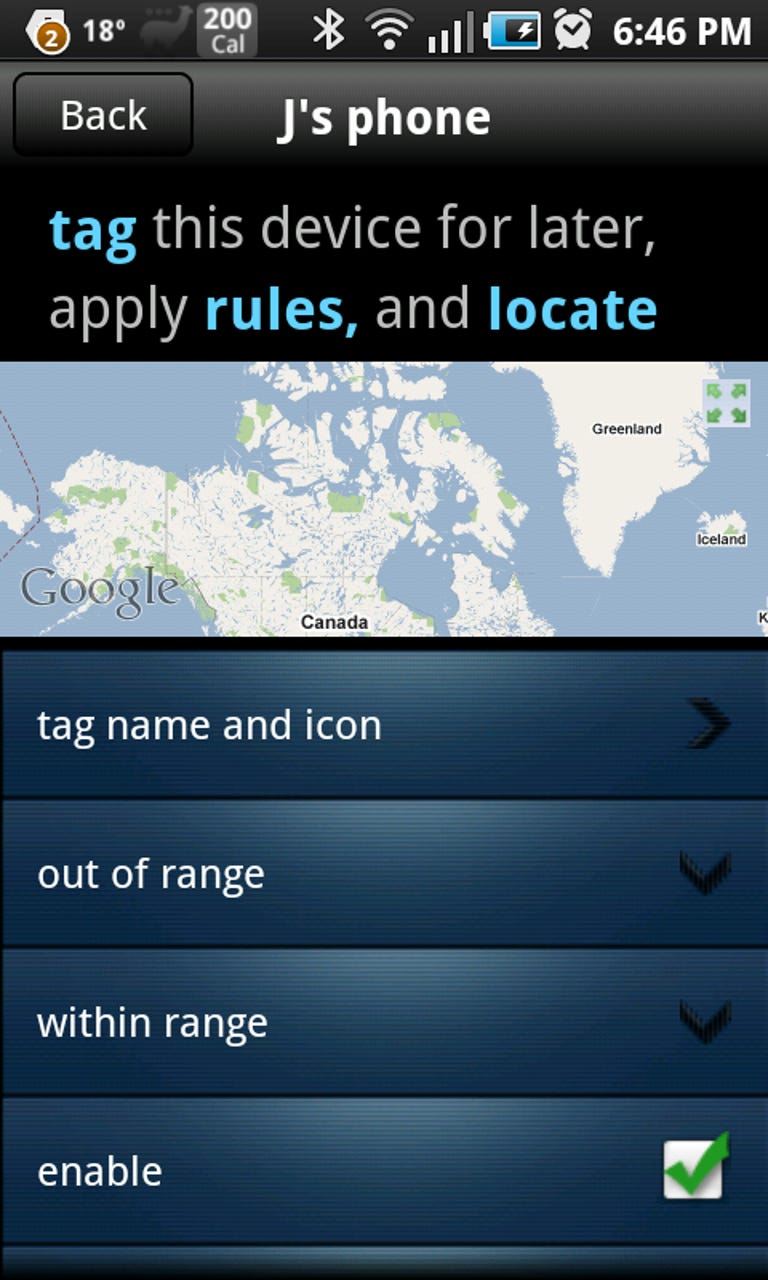 Toothtag tagging screen