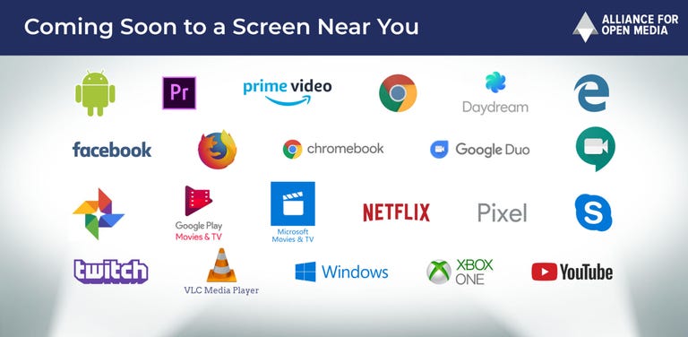 Lots of tech powers are committed to use AV1 video: Amazon Prime and Amazon's Twitch video streaming site, Google's YouTube, Facebook, and Microsoft's Skype and Xbox. Apple is a founding member of the AOMedia, but it alone is missing from the list of top web browsers planning support.