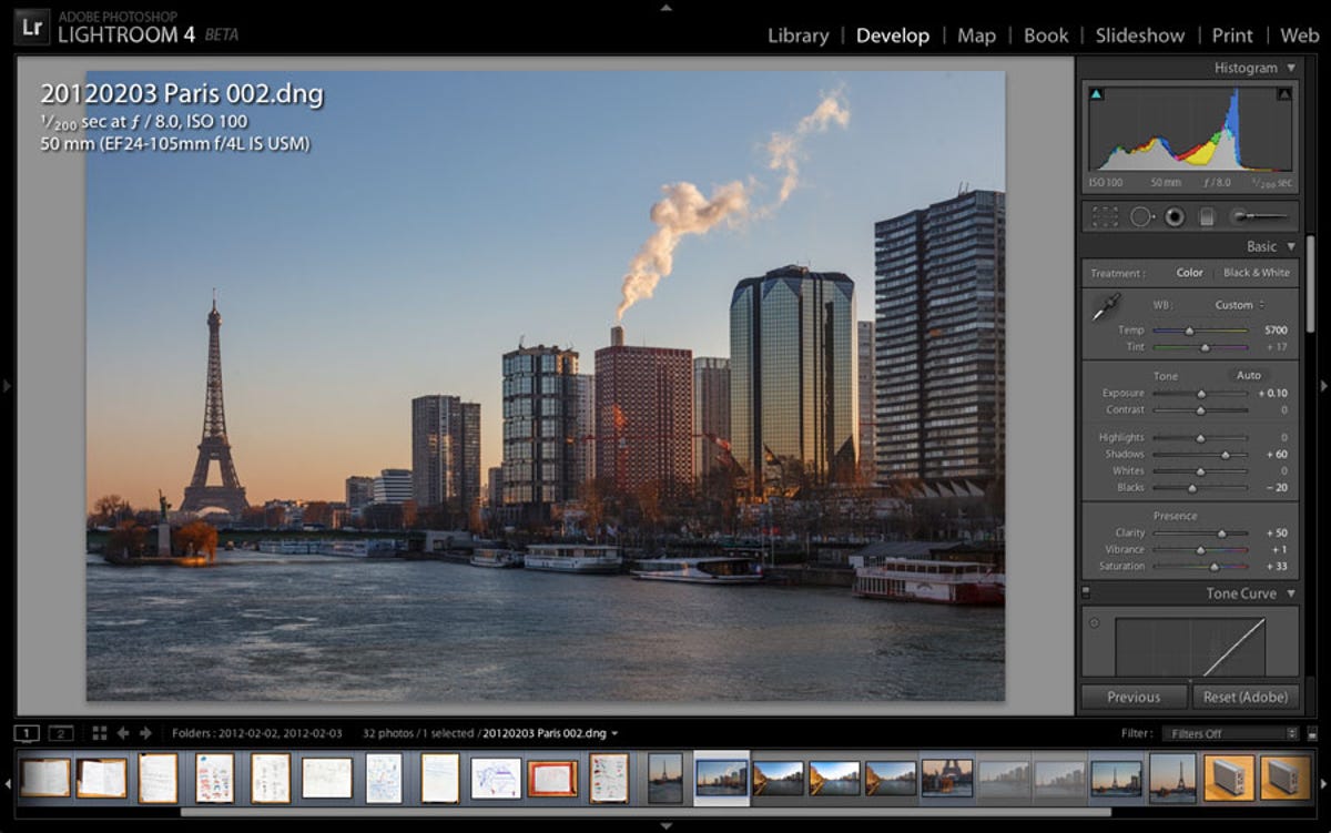 Lightroom 4 is designed for editing raw photos from higher-end cameras.