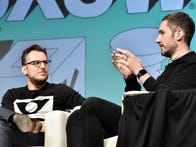 <p>Instagram cofounders Mike Krieger and Kevin Systrom (left to right) speak at the 2019 SXSW Conference and Festivals.</p>