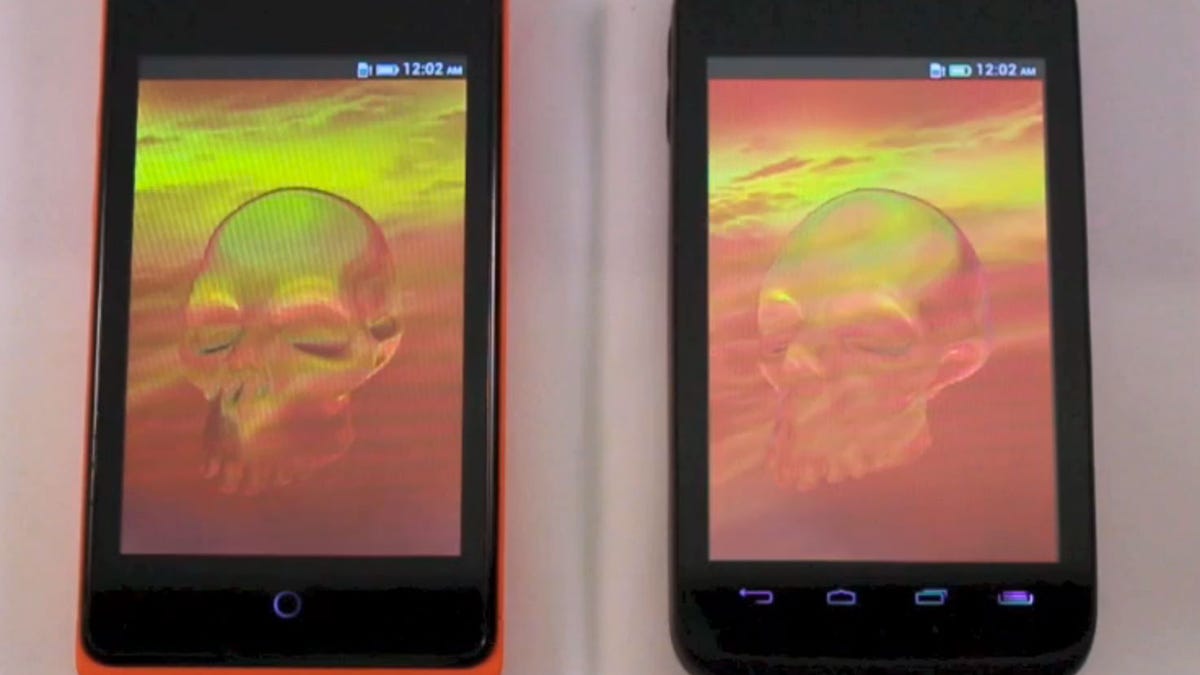 A video from Geeksphone shows an Intel-based model outperforming the company's existing phone using a Qualcomm ARM processor.