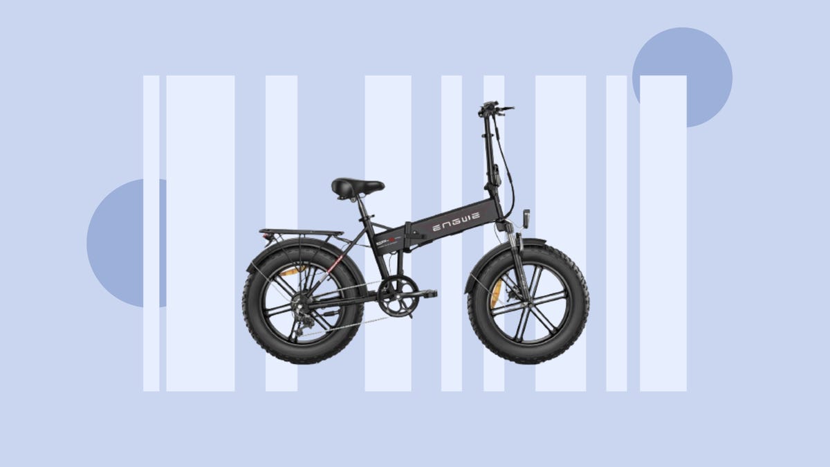 The Engwe EP-2 Pro electric bike is displayed against a gray-periwinkle background.