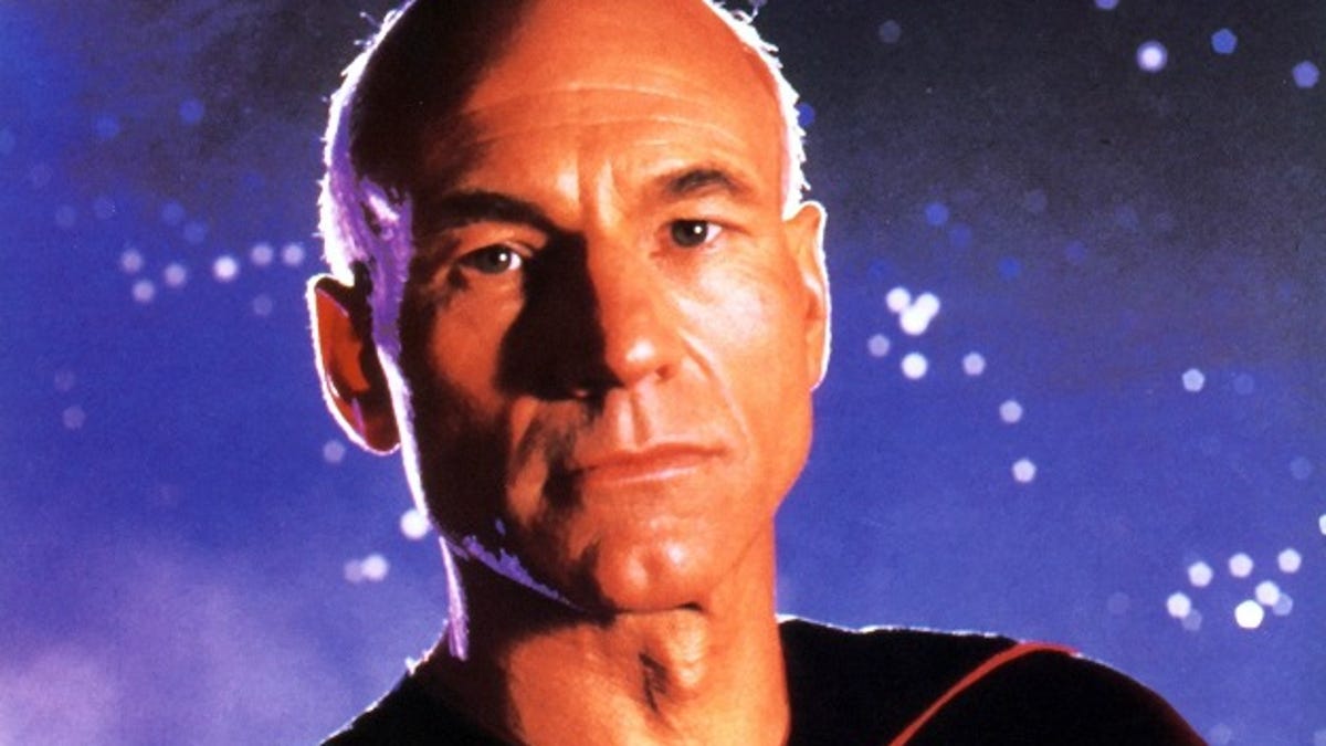 Patrick Stewart, seen here in his Capt. Picard days