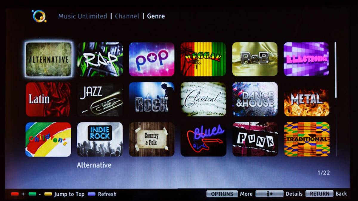 Music Unlimited will let people select from a variety of genres.