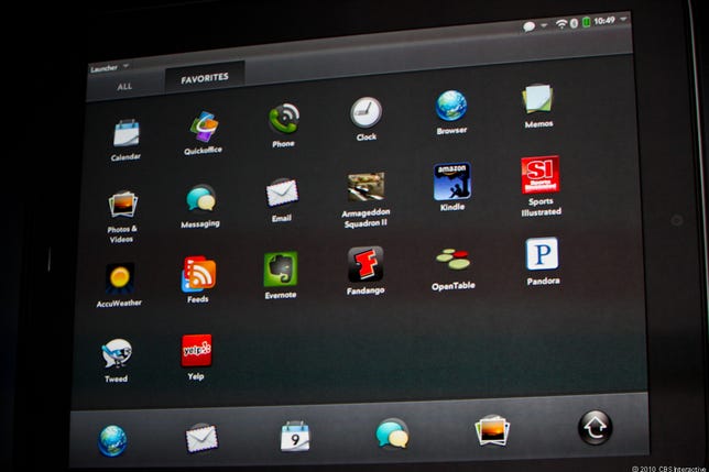 Apps on the HP TouchPad
