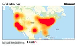 The impact of the outage as it spread to the West Coast.