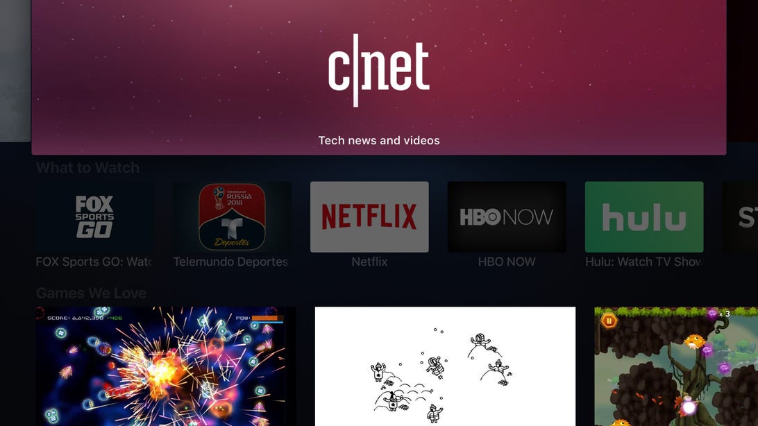 CNET in the Apple TV Store