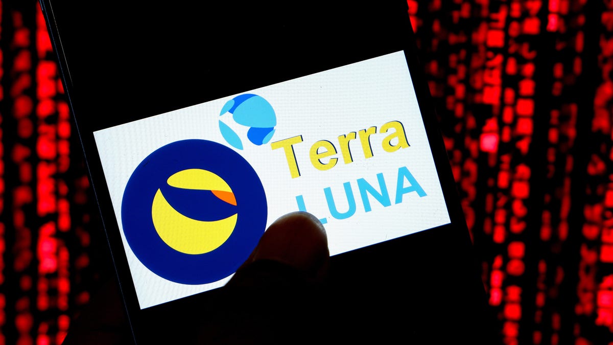 Terra Luna logo on a phone screen
