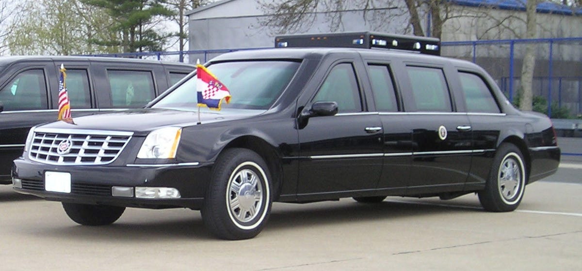 President George W. Bush's Cadillac DTS still serves as an alternate Presidential State Car, despite the adoption of Cadillac One in this official role.