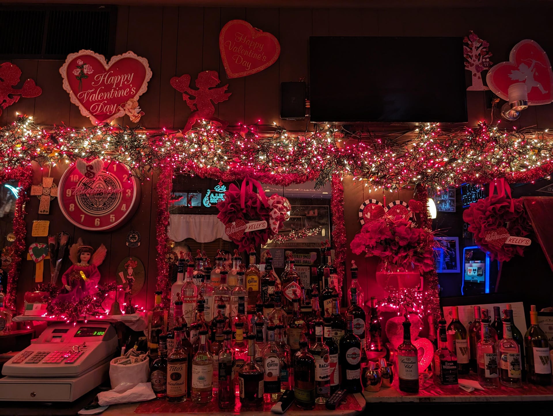 A photo taken inside a bar on the Pixel 8 Pro.