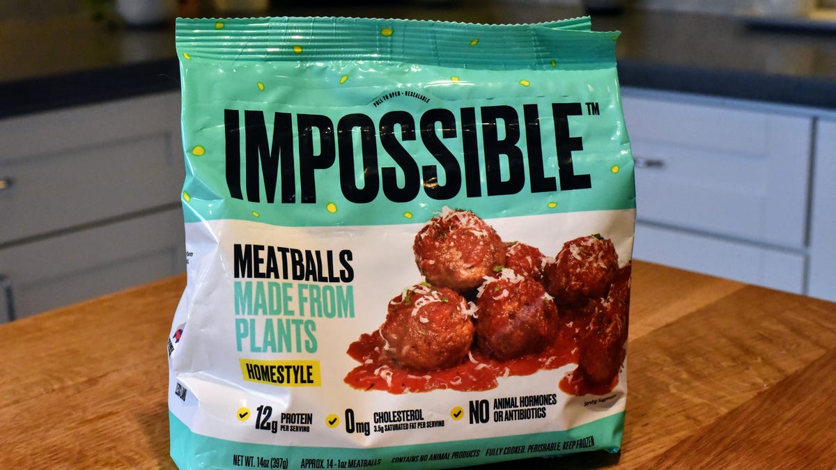 Impossible meatballs package
