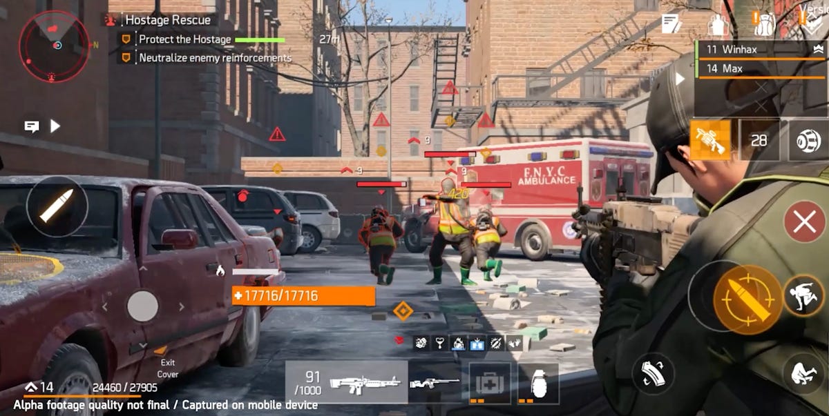 A screenshot of combat from Division Resurgence