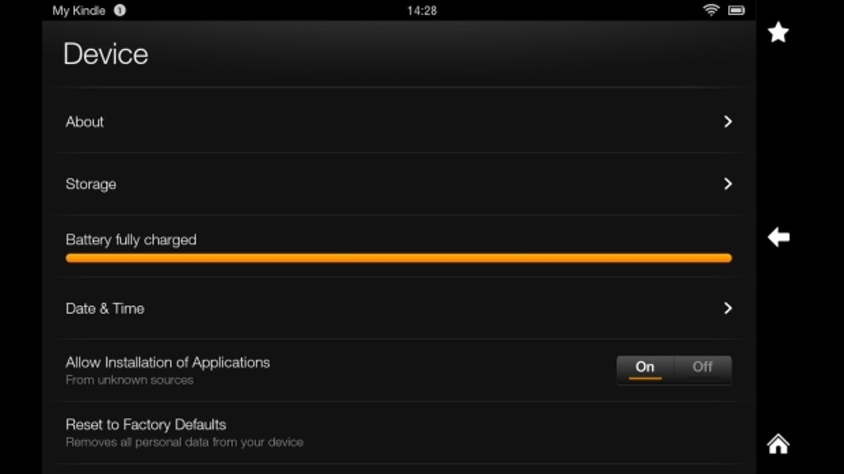 Kindle Fire HD allow installation