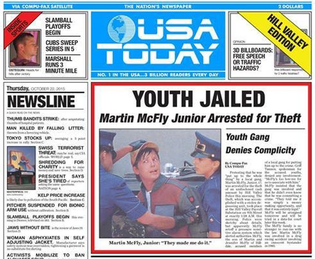Back to the Future USA Today