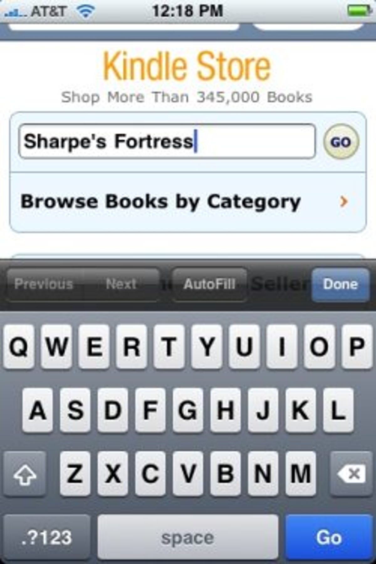 Purchasing a book is a cumbersome back-and-forth between the Kindle app and the Amazon Web site.