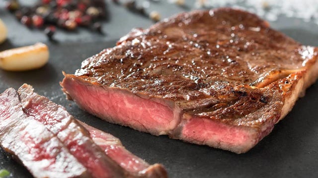 organic ribeye steak