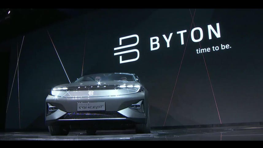 Byton reveals EV concept SUV for 5G future at CES 2018