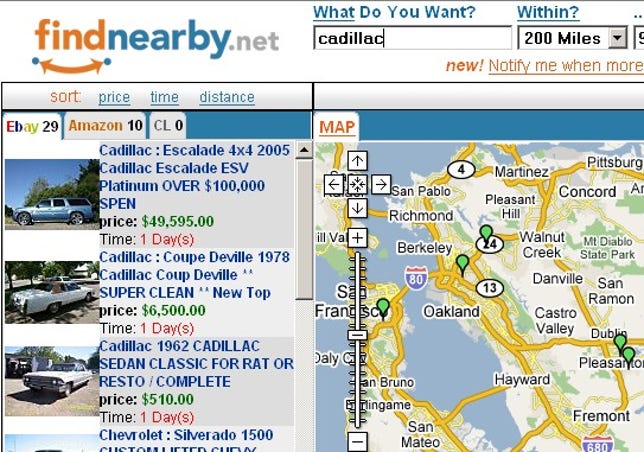 FindNearby wasn't mapping ads from Craigslist today.