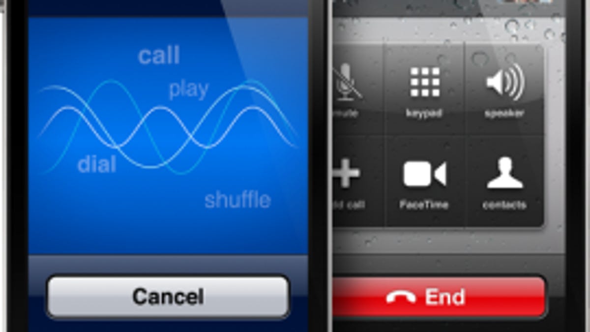 Voice Control on the iPhone.