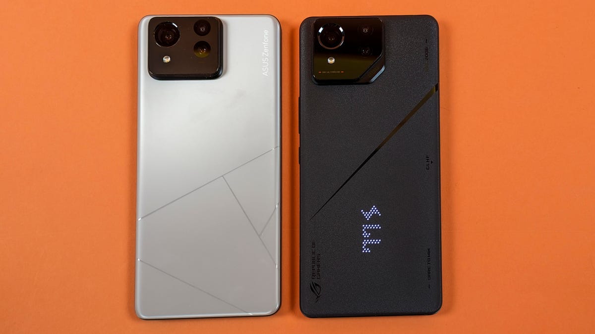 The Asus Zenfone 11 Ultra and the ROG Phone 8 Pro.