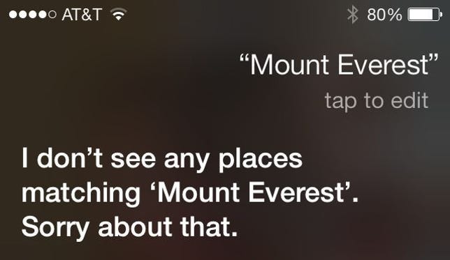 Siri still manages to bungle certain searches if you don't prefix them properly.