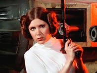 <p>Princess Leia never backed away from a fight, even when surrounded by Stormtroopers.</p>
