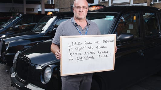 London black cab driver Steve Glover