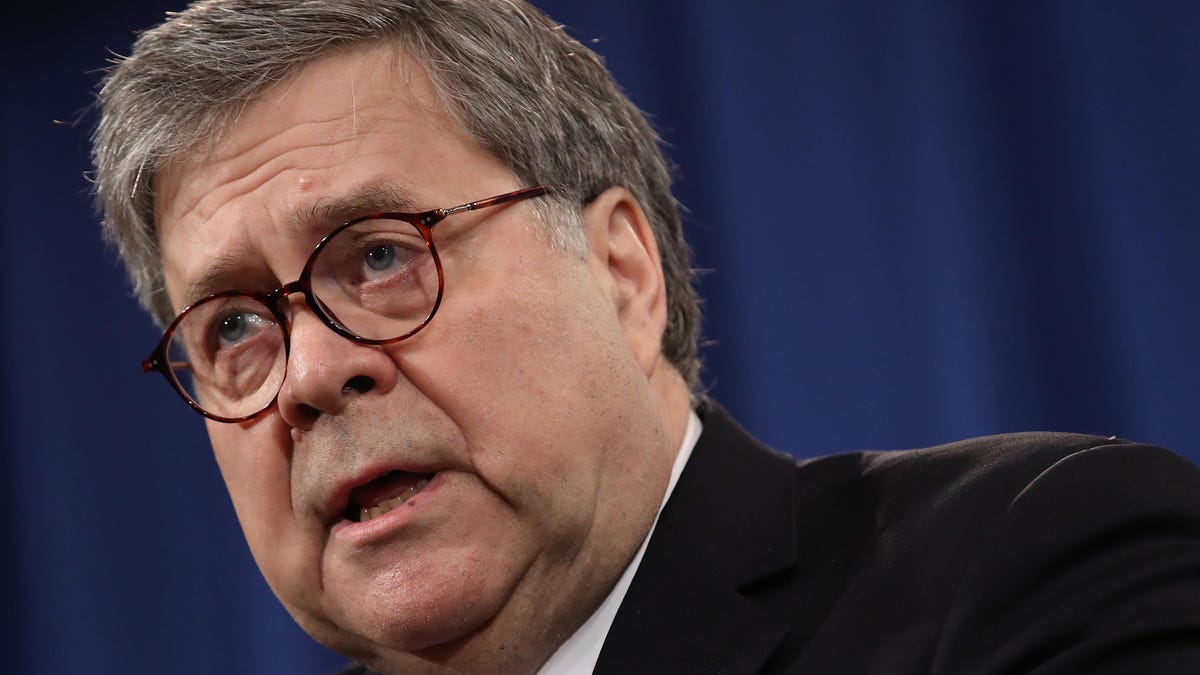Attorney General William Barr Holds Press Conference To Discuss Release Of Mueller Report