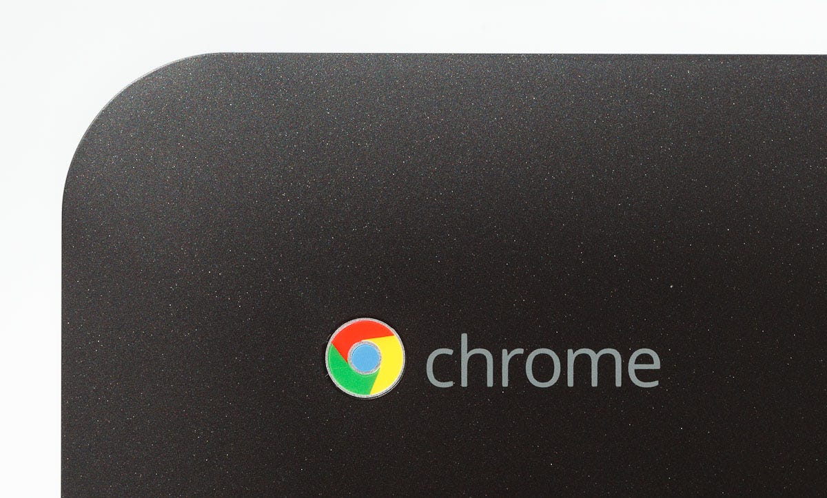 The Chromebox is an artfully crafted sealed box that sports Google's Chrome logo.