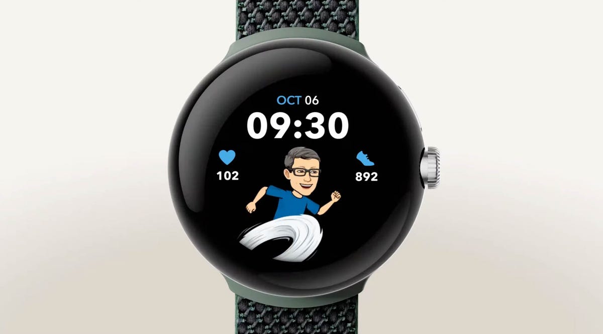Google Pixel Watch emoji face