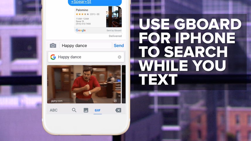 Use Gboard for iPhone to search while you text