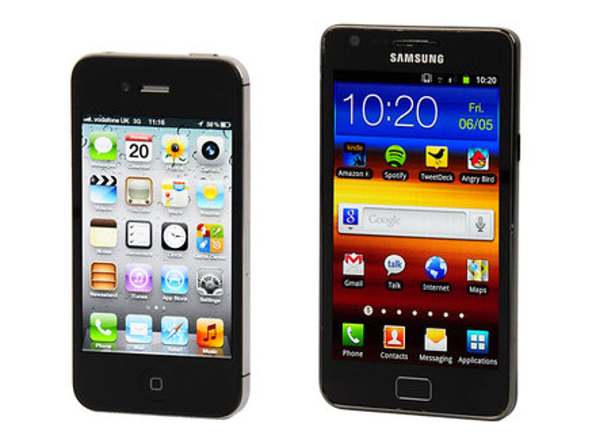 iPhone 4S Samsung Galaxy S2 comparison