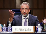 <p>Peiter Zatko, Twitter's former head of security, testifies to a Senate committee on Sept. 13, 2022.</p>