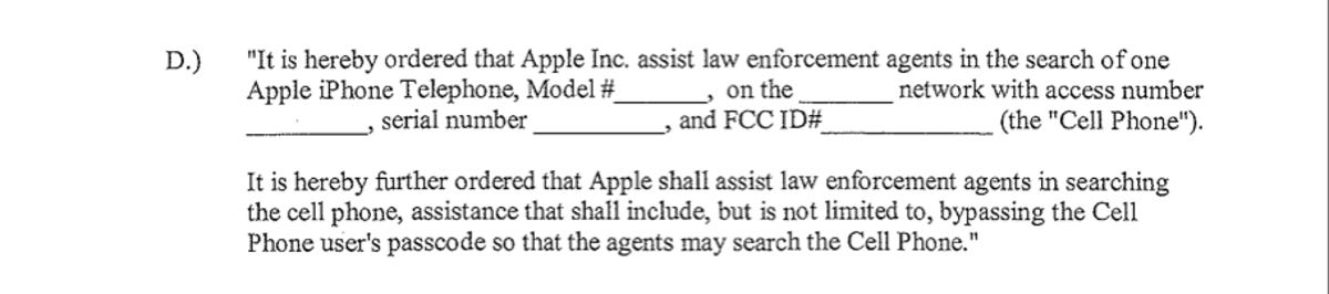 If you're a cop, how to force Apple to unlock an iPhone. Click for larger image.