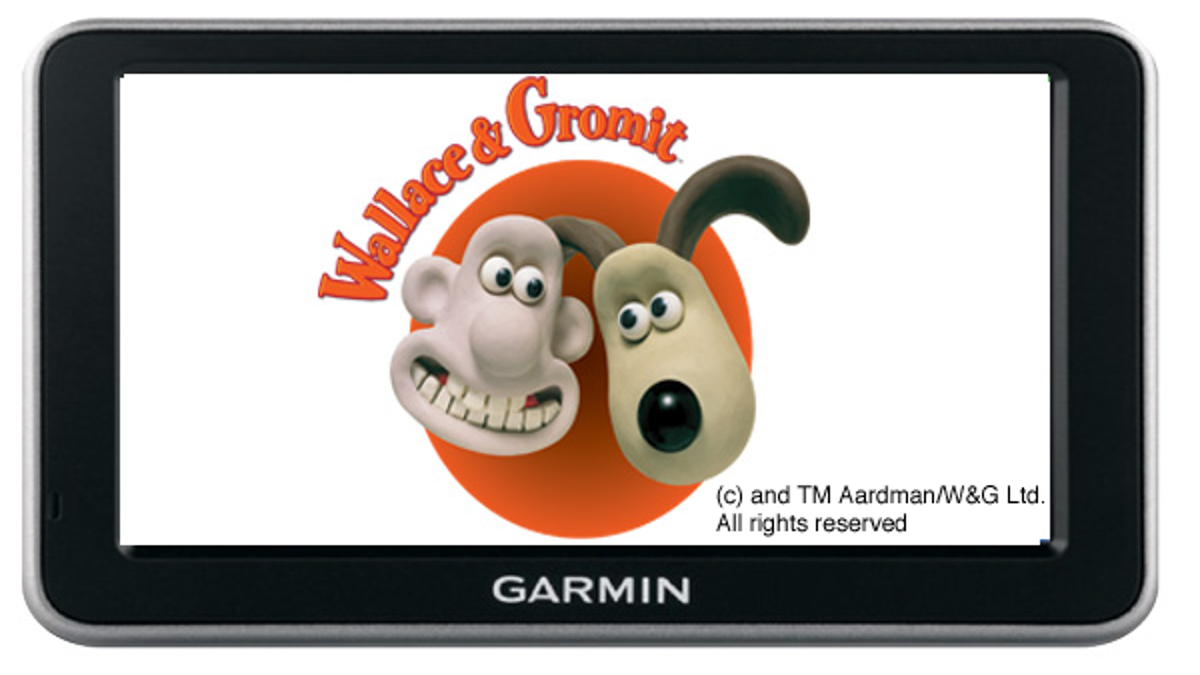 Garmin Nuvi with Wallace & Gromit