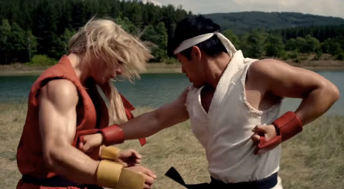 Ken and Ryu in Street Fighter