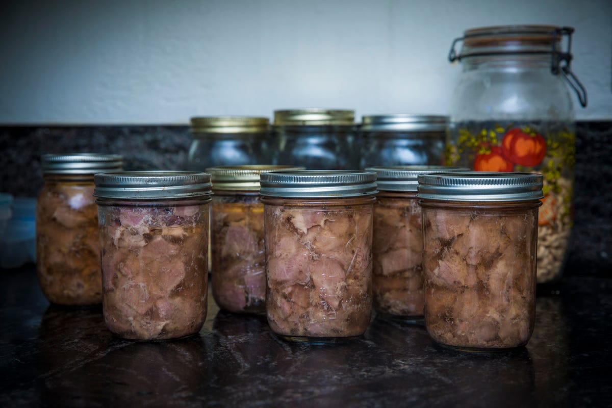 Canning meat