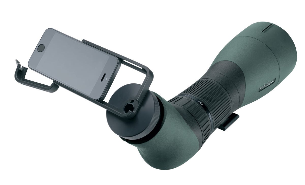 The Swarovski PA-i5 adapter also lets you attach an iPhone 5 or 5s to a Swarovski spotting scope.