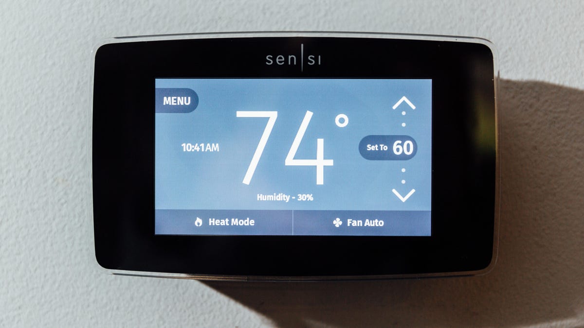 Sensi's smart touchscreen thermostat is oh so easy to use - CNET