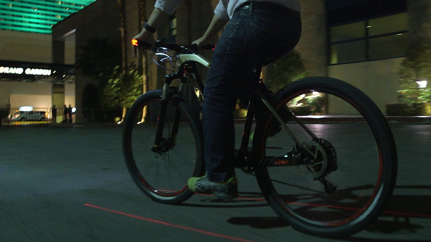 This Android-powered smart bike has frickin' laser beams