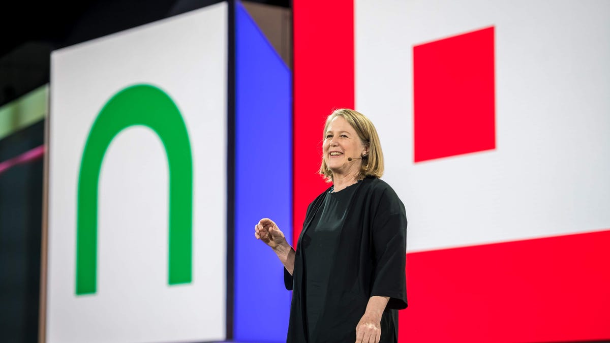 Diane Greene, leader of Google's cloud division.