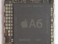 Apple's A6 chip, which is designed by Apple and manufactured by Samsung.